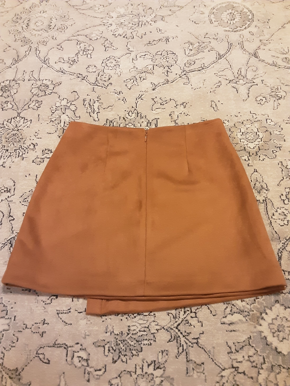 Women's Wrap Mini Skirt in Rust - Picture 4 of 4